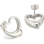 HARAHU Обеци Simple Heart - Сребърен KP21635