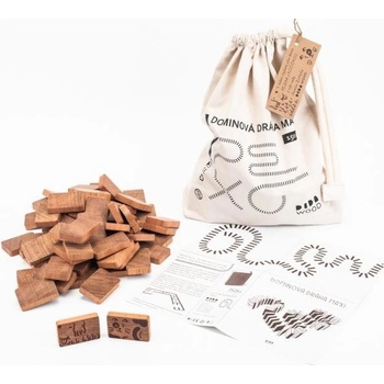 DWOOD Dřevěná stavebnice 3v1 Rošťáci 195 + 5 ks