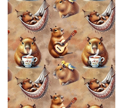 Teplákovina digital - Kapybara s gitarou