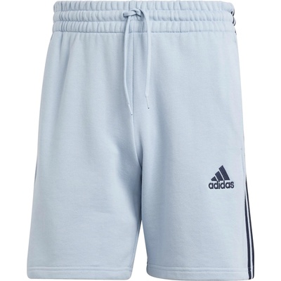 adidas Мъжки поларени къси панталони Adidas Essentials 3 Stripe Fleece Shorts Mens - Wonder Blue