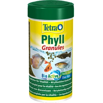 TETRA Phyll Granules - бавно потъващи гранули, хранителен микс с растителни съставки, поддържа жизненост и устойчивост - 250 мл