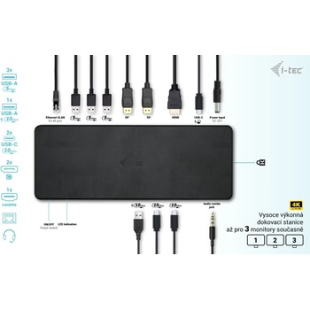 i-Tec USB-C Triple Display Docking Station Gen 2 Pro + Power Delivery 100W C31TRIPLEDOCKPDPRO2