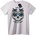 NOONEBRAND Тениска Залез Черепно Настроение - 4XL, White