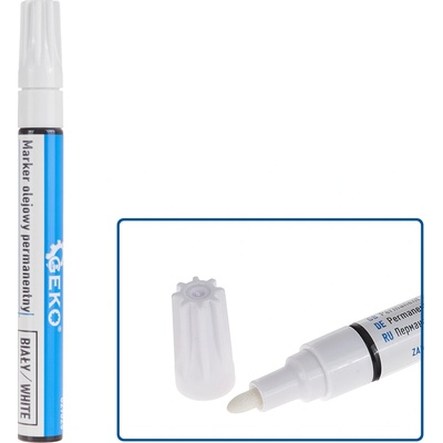 Geko Označovač na pneumatiky - voděodolný, olejový marker bílý G29025 – Zbozi.Blesk.cz