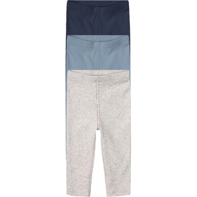 Lupilu Dětské vroubkované legíny s BIO bavlnou kusy tmavě modrá šedá