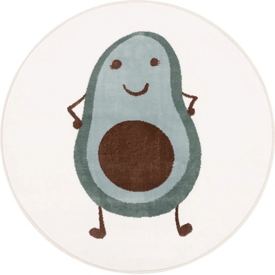 FD Детски килим в цвят мента и слонова кост ø100 cm Avocado Mint - FD (5901760436595)