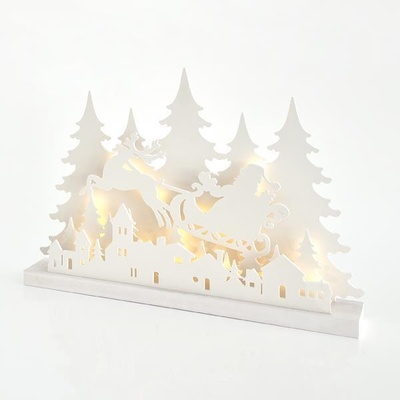Eurolamp stolní dekorace se santou na saních 40 LED 60 x 8 x 40,5 cm