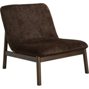 Ellos Home Кафяво шенилово кресло Puffi - Ellos Home (2204290-01-0)