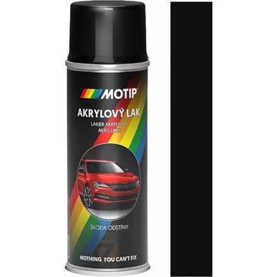 Motip Škoda Akrylový autolak sprej Černá magická metalíza 200 ml – Zboží Mobilmania