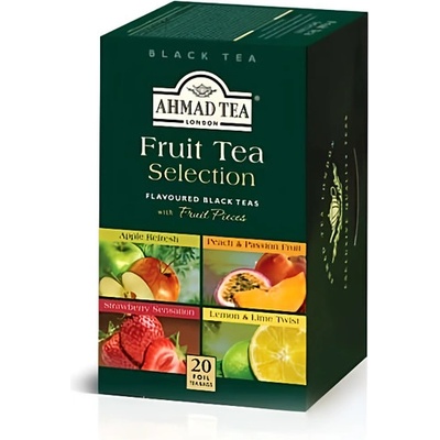 Ahmad Tea Černý čaj s příchutí ovoce 4 druhy 20 x 2 g