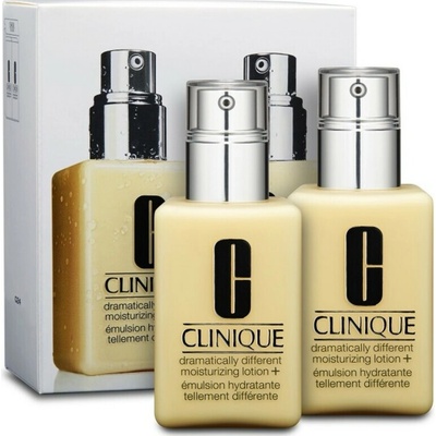 Clinique Moisture Basics Dramatically Different Moisturizing Lotion Velmi suchá a smíšená pleť 2 x 125 ml dárková sada