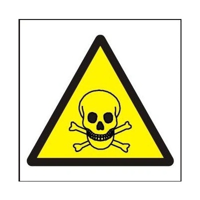 Symbol - riziko toxicity 210x210 mm - plastová tabulka