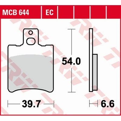 TRW ZF brzdové destičky KH193 organické APRILIA RS 50 95-98, SR 50 93-04, YAMAHA YA/YM 50 95-98, YQ 50 AEROX 96-12, BWS 100 99-, přední – Hledejceny.cz