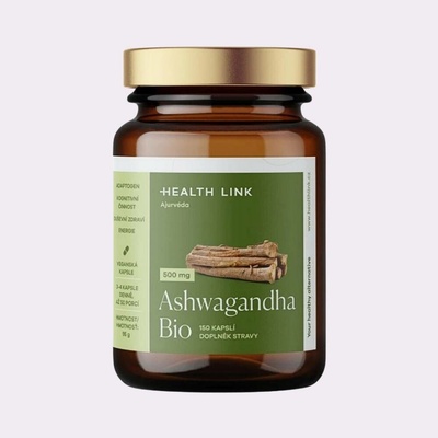HEALTH LINK Ashwagandha 500 mg BIO 150 kapslí