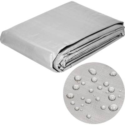 Springros krycí plachta s oky 4 x 6 m extra silná 270g PE stříbrná PROTECT GA2155-XG