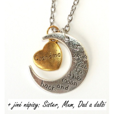 Fashion Jewerly řetízek I love you to the moon and back 393