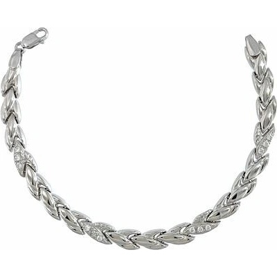 INFINITYSILVER Strieborný náramok oviesok so zirkónmi 466318118