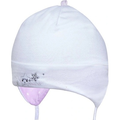 Yo! dívčí čepice na zavazování Little Star bílá