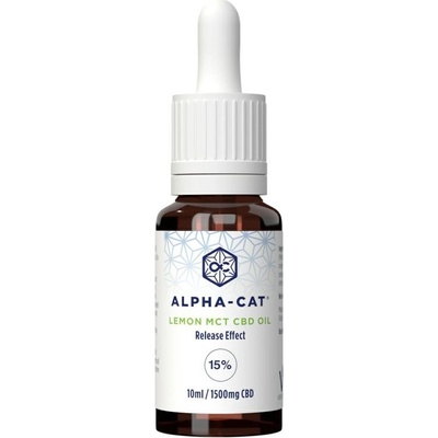 Alpha-CAT CBD Kokosový MCT olej s citronovým aroma 15% 10 ml 1500 mg