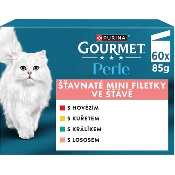 Gourmet Perle beef/rabbit/salmon/chicken 60x85 g