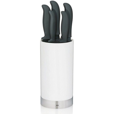 KELA Комплект ножове за готвене KELA Acida 5 бр с бяла поставка (1176)