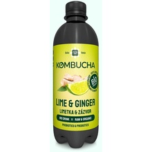 Long Life Biotea Bio Kombucha limeta zázvor 0,5 l