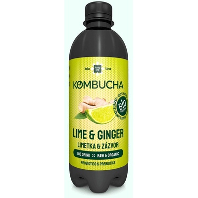 Long Life Biotea Bio Kombucha limeta zázvor 0,5 l