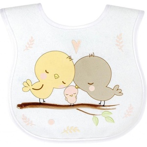 Sevibaby Лигавник хавлиен с велкро закопчаване Цвят пиленца (17-203)