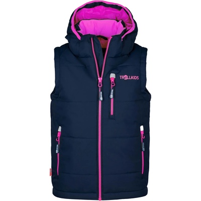 TROLLKIDS Детски синтетичен елек Trollkids Kid's Narvik Vest XT Synthetic vest - Navy / Magenta - размер 104 (EU) (703-3028-0313)