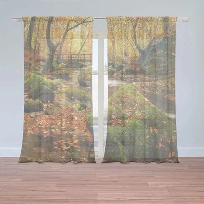 Sablio Záclony Most v lese: 2ks 150x250cm