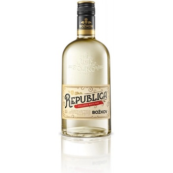 Božkov republika exclusive white 38% 0,7 l (čistá fľaša)