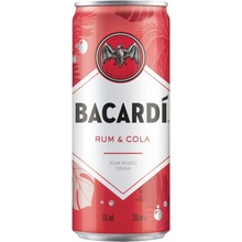 Bacardi & Cola 5% 0,25 l (holá láhev)