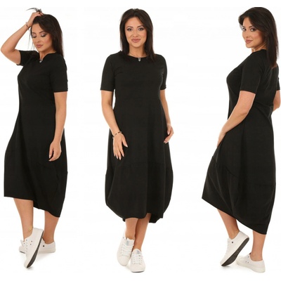 Fashionweek teplákové letní šaty Oversize MF627 černá