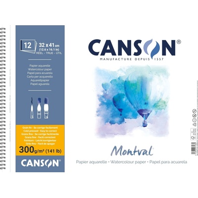 Canson Sp Montval Cold Pressed Скицник 12 41 x 32 cm 300 g Natural White (C200807166)