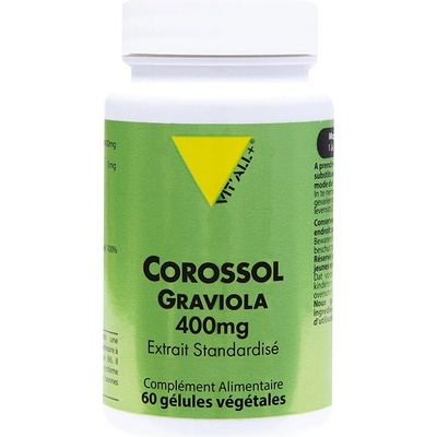 Vit’All+® Гравиола 400 mg + Витамин В6 60 капсули | Vit’All+® (677038 (CORO) VP)