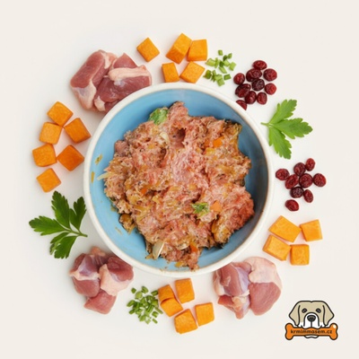 Krmimmasem.cz BARF Kachní tataráček s dýní libečkem a brusinkou 1 kg – Zboží Mobilmania