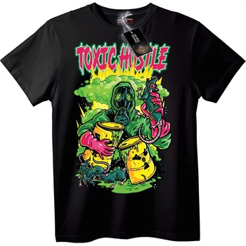 NOONEBRAND Тениска Токсичен Хъсъл - M, Black