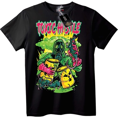NOONEBRAND Тениска Токсичен Хъсъл - M, Black