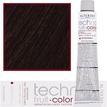 Alter Ego Technofruit Color barva s keratinem pro permanentní barvení vlasů 5/0 100 ml
