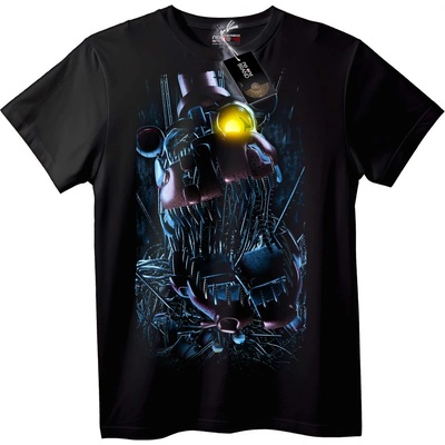 NOONEBRAND Тениска Кибер Сърце - 2XL, Black