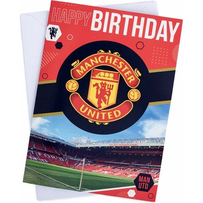 Fan-shop Blahopřání MANCHESTER UNITED Musical Birthday Card