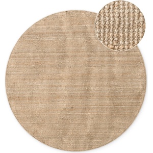Hanse Home Кръгъл килим от юта в естествен цвят ø 160 cm Bouclé Jaipur - Hanse Home (105974-160)