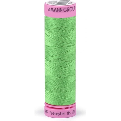 Polyesterové nitě návin 100 m Aspo Amann, střední, 0092 Bright LimeGreen