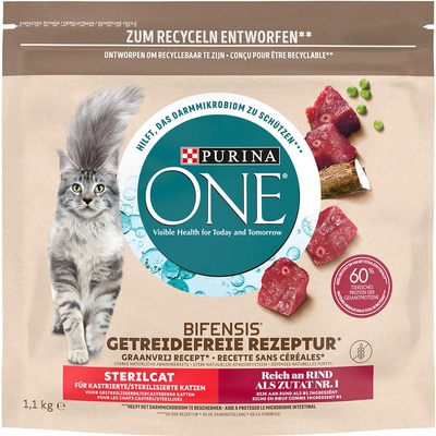 Purina ONE Grain Free Sterilized Beef 1,1 kg