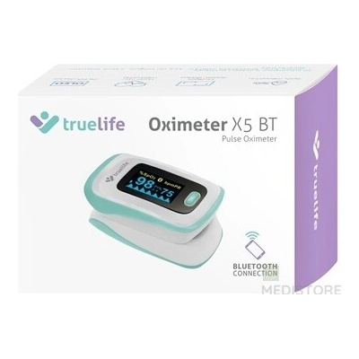 TrueLife Oximeter X5 BT pulzny oxymeter s Bluetooth 1 ks elem6 s.r.o.