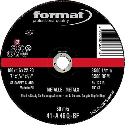 Format Dělicí kotouč 115 x 1,6 mm EDE80590114