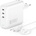 4smarts Зарядно за Macbook с USB-C x3, 4Smarts Flex Pro GaN 140W, Бял (544140)