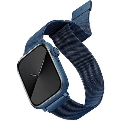 UNIQ Резервна каишка Uniq Dante за Apple Watch Series 4/5/6/7/SE 42/44/45mm, Син (Uni000580-0)