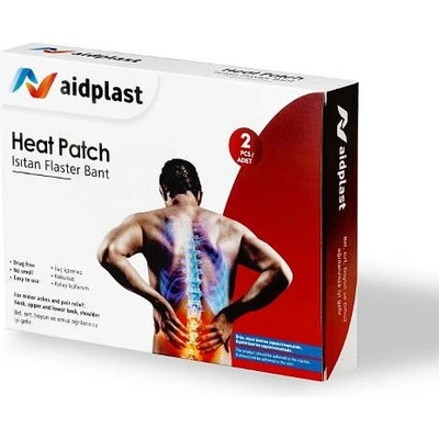 Aidplast hřejivá náplast 9,5x13 cm 2 ks