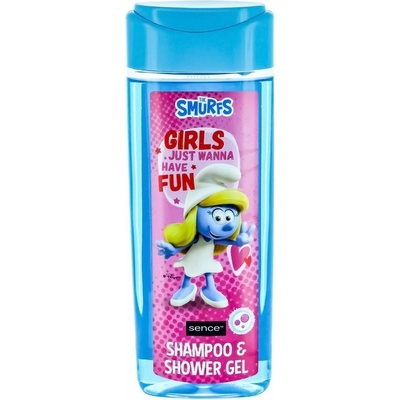 Šmoulové 2v1 sprchový gel + šampon 210 ml